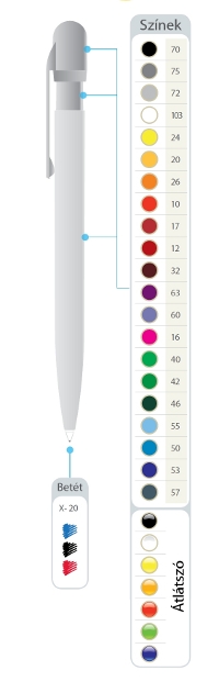 Mondail toll színek